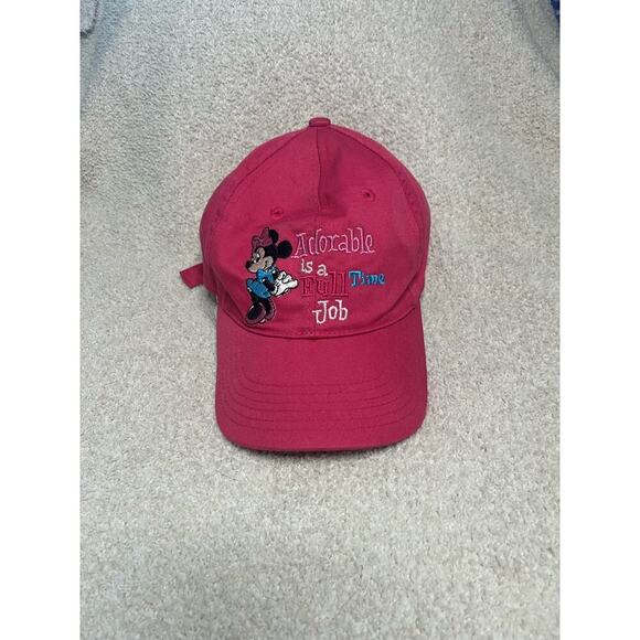 Disney Minnie‎ Mouse Adorable is a Full-time job Girl’s Baseball Cap - Picture 3 of 6